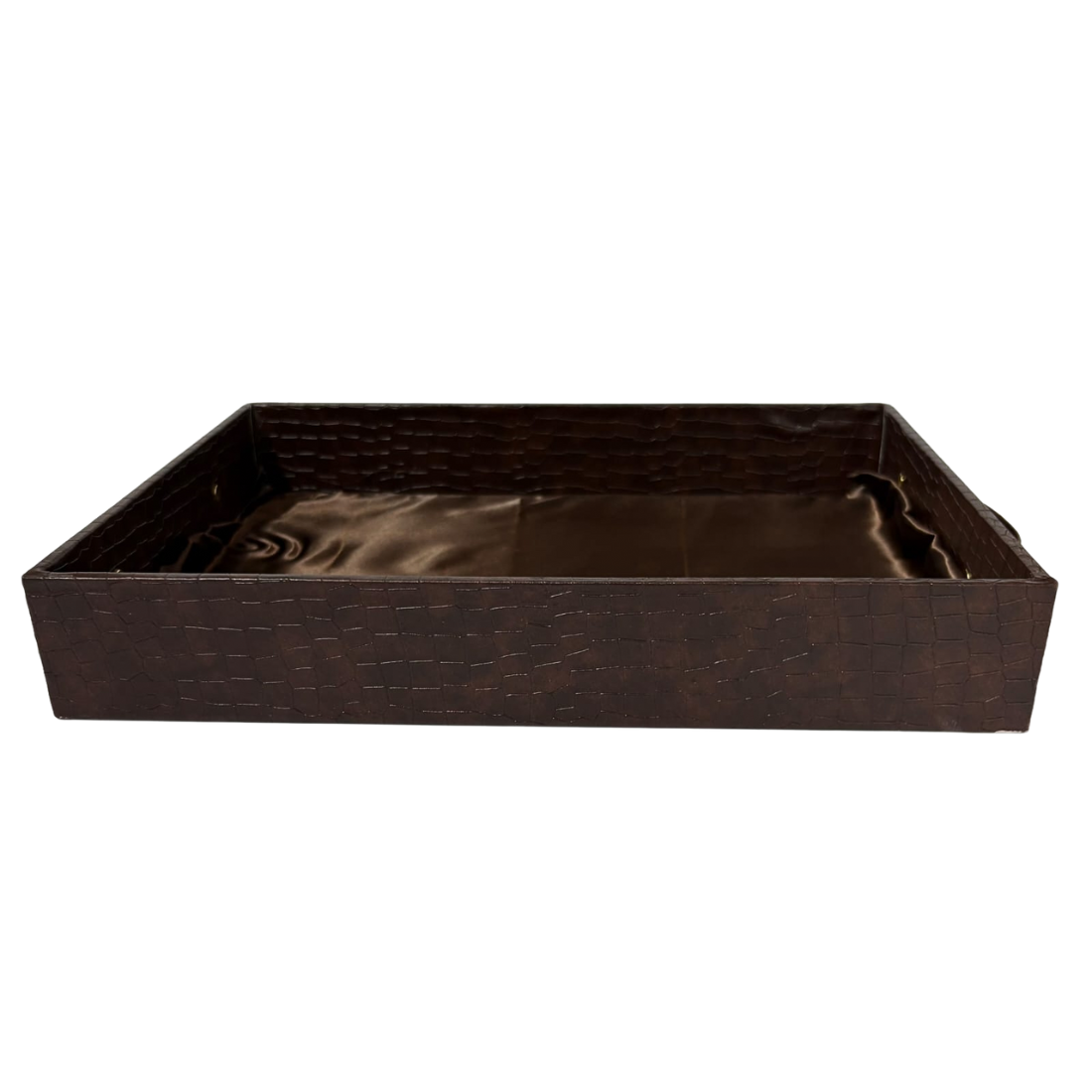 Premium Brown Leatherette MDF Gift Tray 12X16X2.5