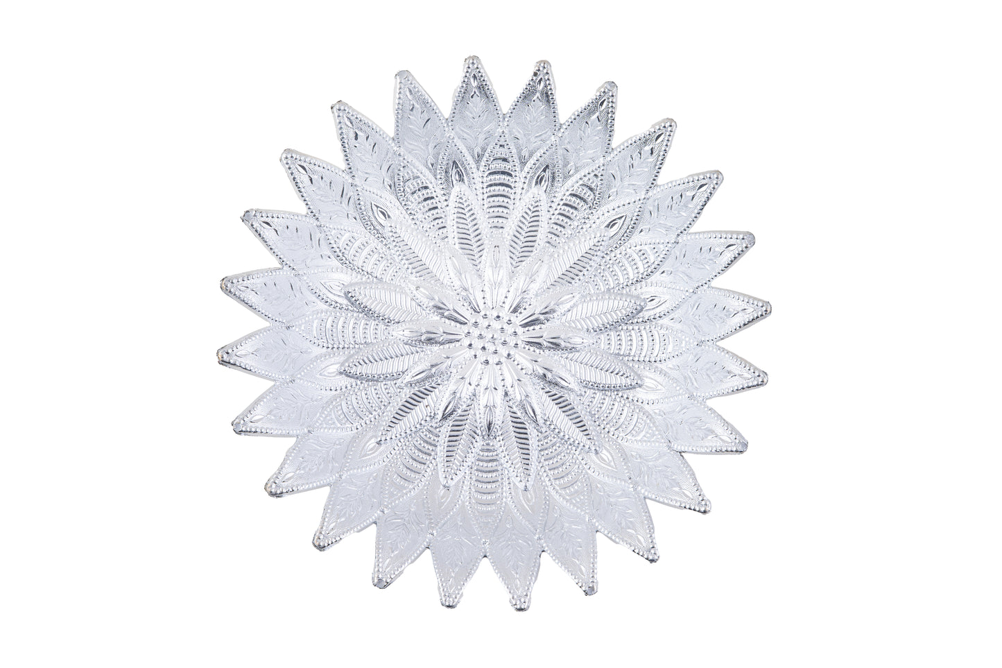 Silver-Plated Leaf Design Bowl 10x10