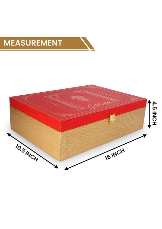 Premium 6 Jar Celebration Gift Box – 10 x 14 x 4 Inches