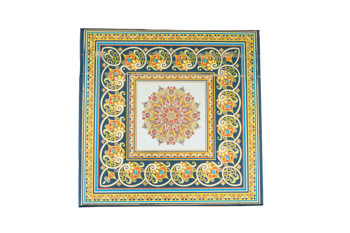 Premium 2 Jar 8 Cut Gift Box with Compartments- 9.5 x 9.5 x 3.5 Inches