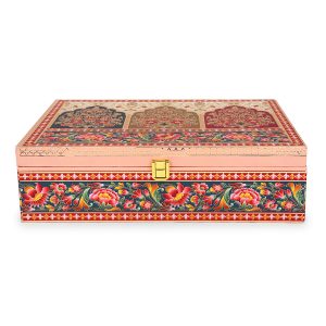Ethnic Designer MDF Gift Box with 2 Jars & 12 CAVITY – Luxury Gifting by Hi Fashion - Image 6