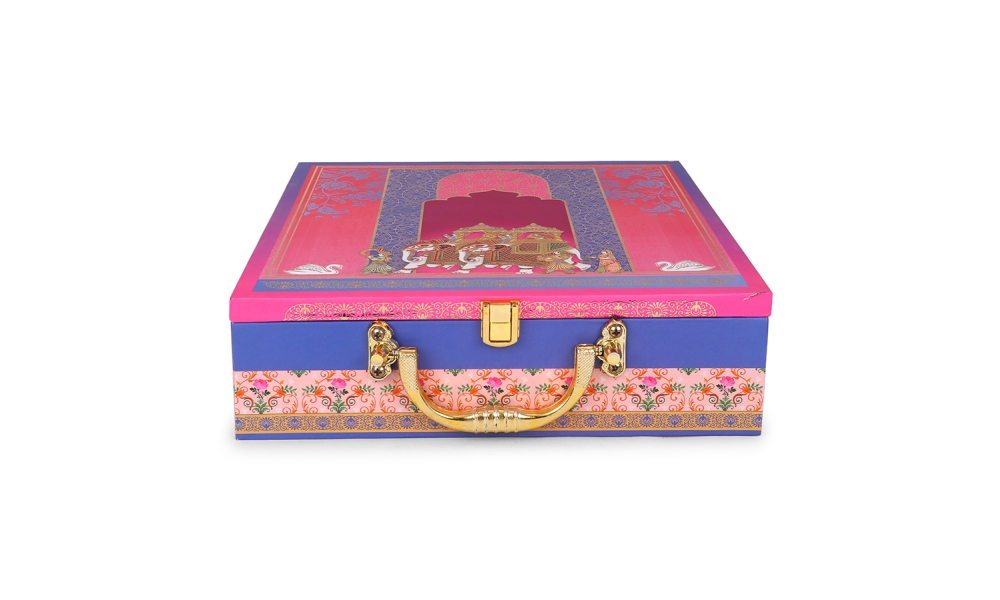 Royal Square MDF Dry Fruit Box – 5 Partition Gifting Box by Hi Fashion - Image 5