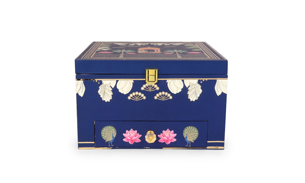 Royal Lotus Jar & Chocolate Box – 4 Jar12 Cavity Set with Drawer by Hi Fashion - Image 2