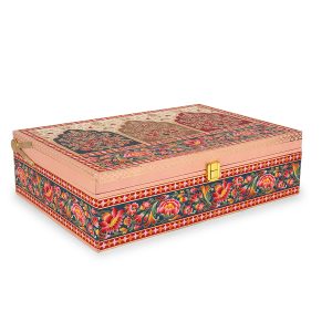 Ethnic Designer MDF Gift Box with 2 Jars & 12 CAVITY – Luxury Gifting by Hi Fashion - Image 7