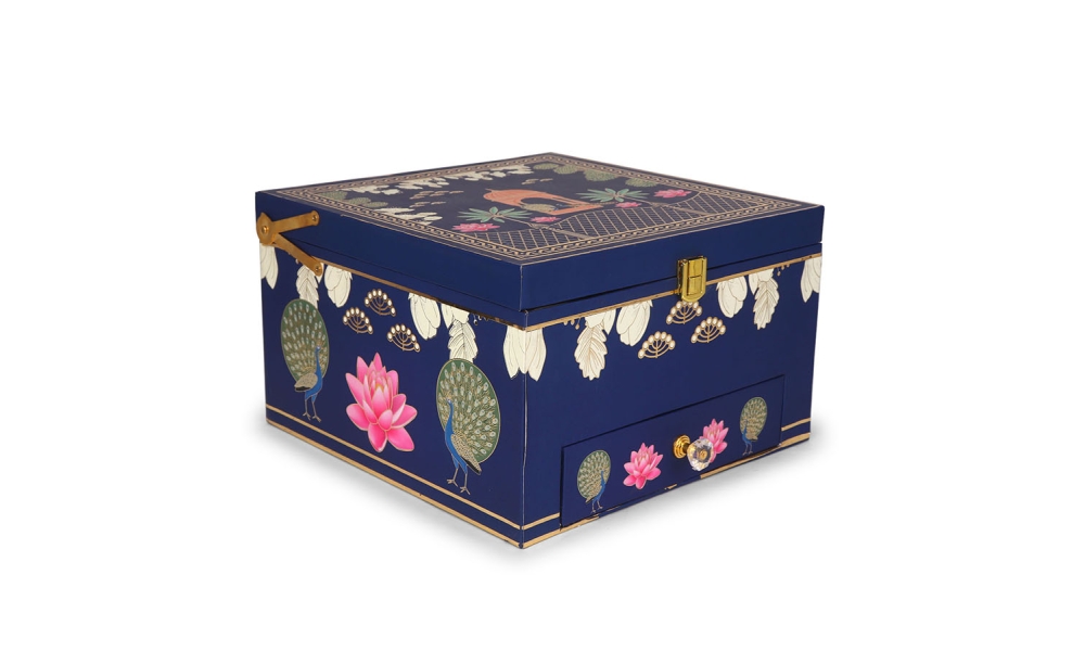 Royal Lotus Jar & Chocolate Box – 4 Jar12 Cavity Set with Drawer by Hi Fashion - Image 3
