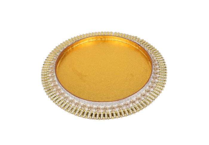 Small Golden Thali - Image 3
