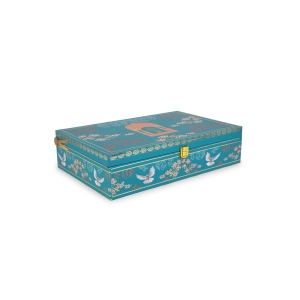 Royal Blue Gifting Box with 2 Jars & 16-Cavity Tray – Luxury Hamper by Hi Fashion - Image 2