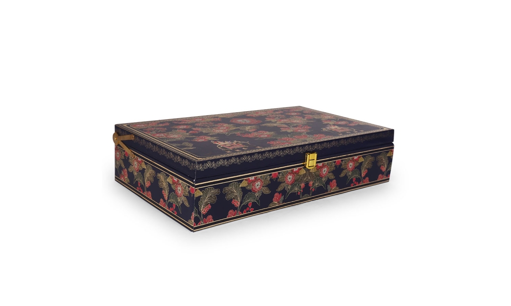 4 Jar 12 Cavity Royal Floral Dry Fruit & Chocolate Gift Box – Hi Fashion - Image 7