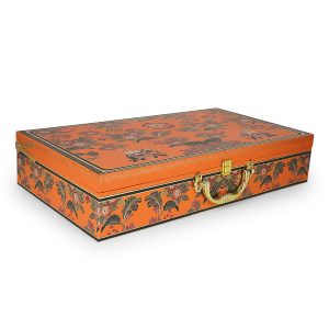 Premium Orange Ethnic MDF Gift Box with 5 Designer Jars – Festive Gifting by Hi Fashion - Image 6