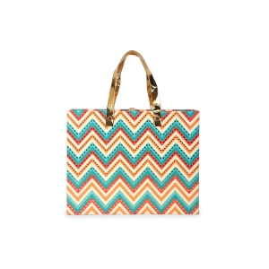 Premium Designer Gift Box with 4 Teal Jars – Zigzag Pattern by Hi Fashion - Image 2