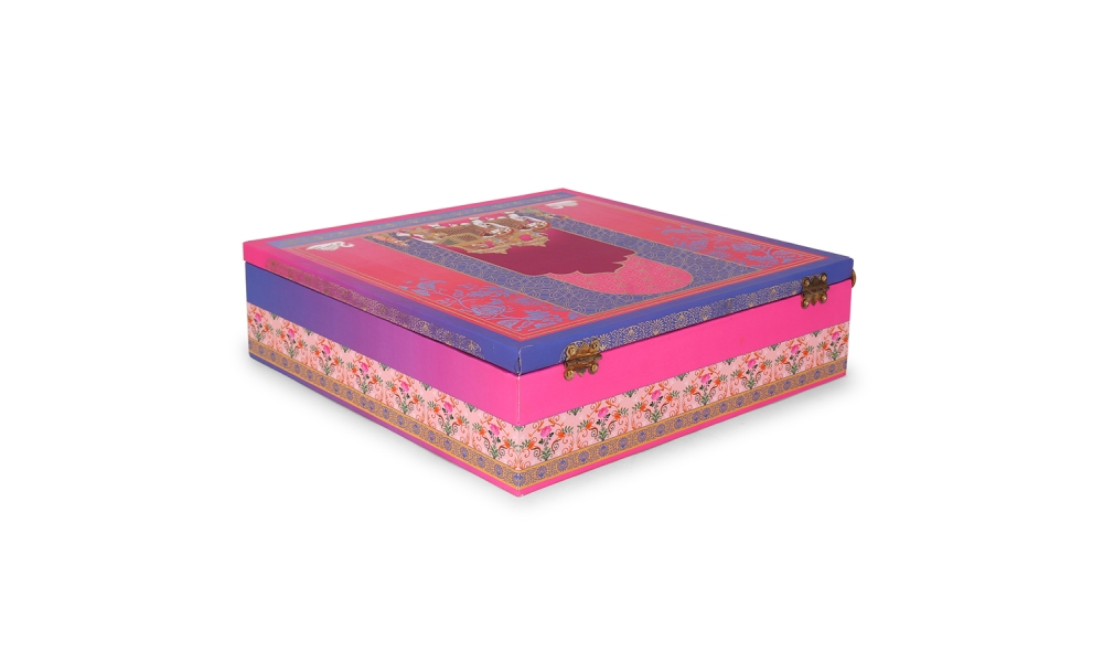 Royal Square MDF Dry Fruit Box – 5 Partition Gifting Box by Hi Fashion - Image 2