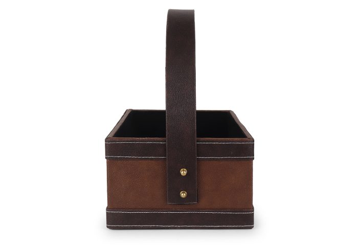 Brown Lather Basket - Image 4