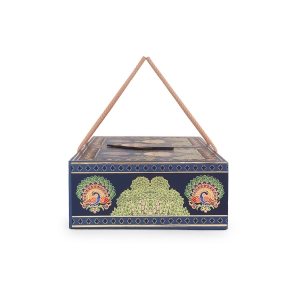 Royal Blue Temple Jar Gift Box – 3 Jar Side Open by Hi Fashion - Image 5