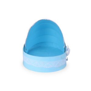Blue Baby Cradle Gift Basket – Elegant Newborn Hamper Tray by Hi Fashion - Image 5