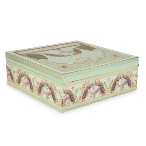 Regal Peacock-Themed 4 Jar MDF Gift Box - Image 6