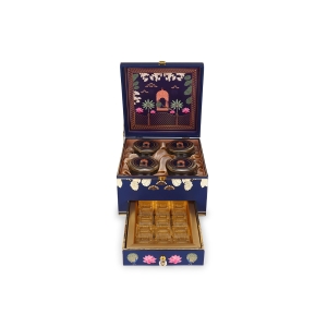 Royal Lotus Jar & Chocolate Box – 4 Jar12 Cavity Set with Drawer by Hi Fashion - Image 5