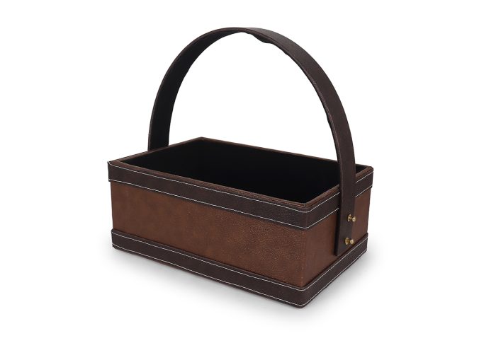 Brown Lather Basket