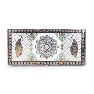 Royal Peacock-Themed MDF Gift Box with 3 Designer Jars – Premium Gifting by Hi Fashion - Image 3