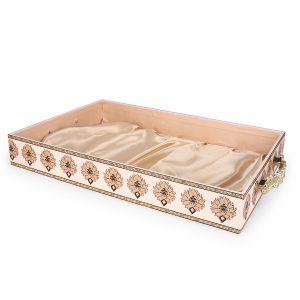 Royal Elegance Gifting Tray – MDF Decorative Serving Tray with Satin Base & Metal Handles - Image 6