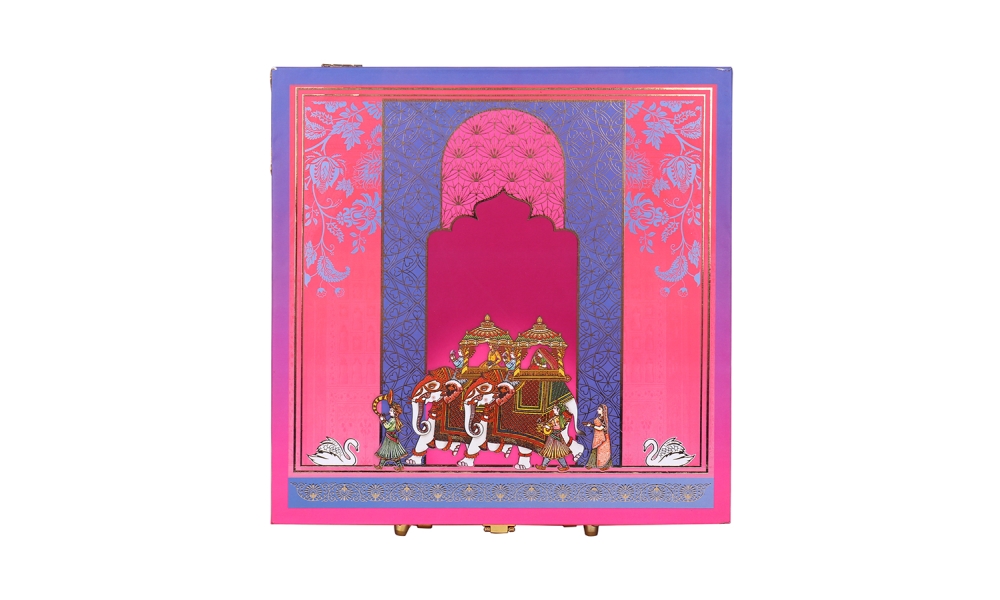 Royal Square MDF Dry Fruit Box – 5 Partition Gifting Box by Hi Fashion - Image 3