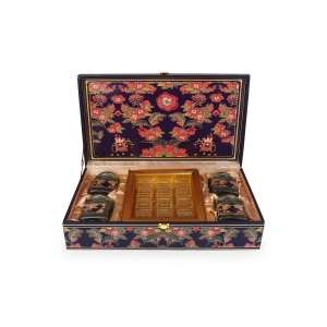 4 Jar 12 Cavity Royal Floral Dry Fruit & Chocolate Gift Box – Hi Fashion - Image 4