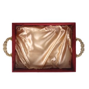 Royal Velvet Wedding Gift Tray with Golden Handles – Premium Gifting Tray by Hi Fashion - Image 4