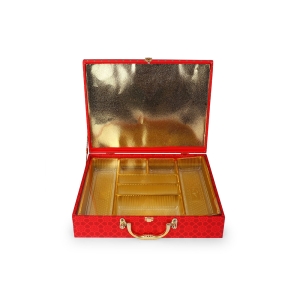 Regal Red Gifting Box with Handle & Compartments – Hi Fashion - Image 4