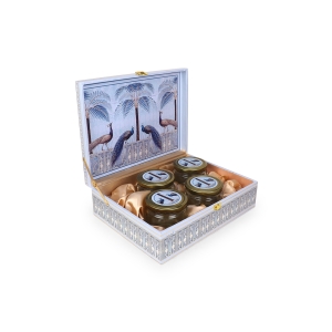 Peacock Jar Gift Box – 4 Designer Jars with Regal Print by Hi Fashion - Image 5