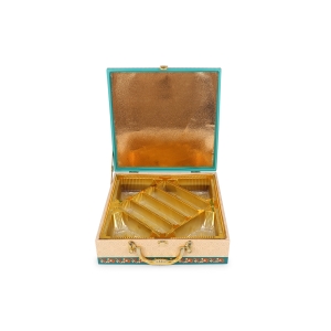 Elegant Beige & Teal Dry Fruit Gift Box – 8 Partition MDF Box by Hi Fashion - Image 5