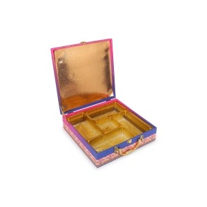 Royal Square MDF Dry Fruit Box – 5 Partition Gifting Box by Hi Fashion - Image 7