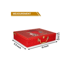 Regal Red Gifting Box with Handle & Compartments – Hi Fashion - Image 5