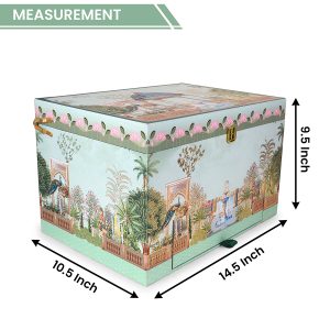 Royal Multi-Compartment MDF Gifting Box with 4 Jars and Drawer – Designer Gift Hamper by Hi Fashion - Image 4