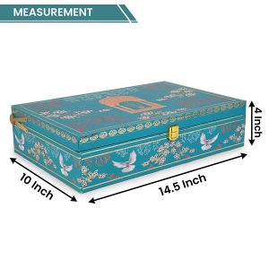 Royal Blue Gifting Box with 2 Jars & 16-Cavity Tray – Luxury Hamper by Hi Fashion - Image 6