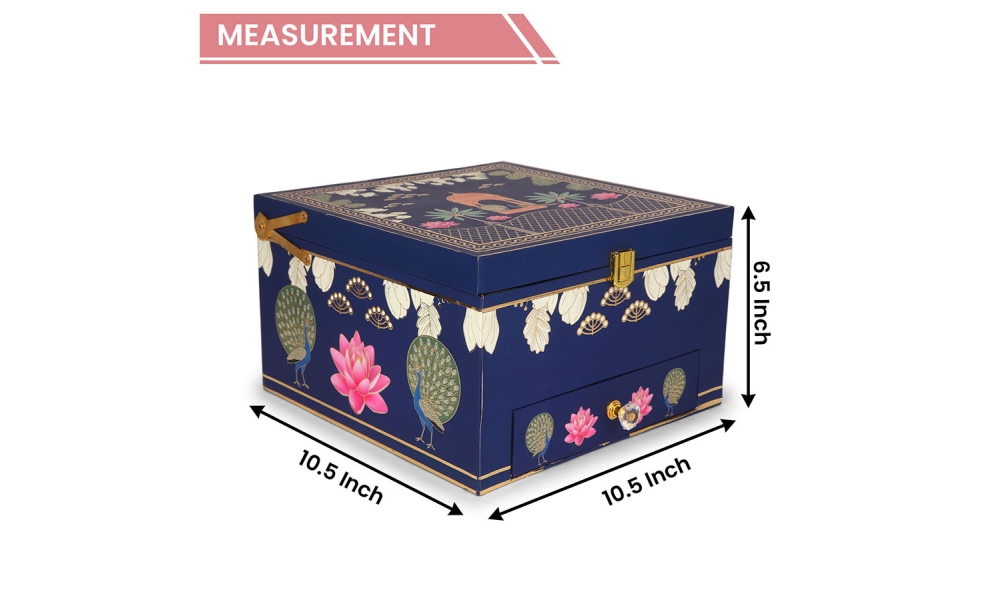 Royal Lotus Jar & Chocolate Box – 4 Jar12 Cavity Set with Drawer by Hi Fashion - Image 7