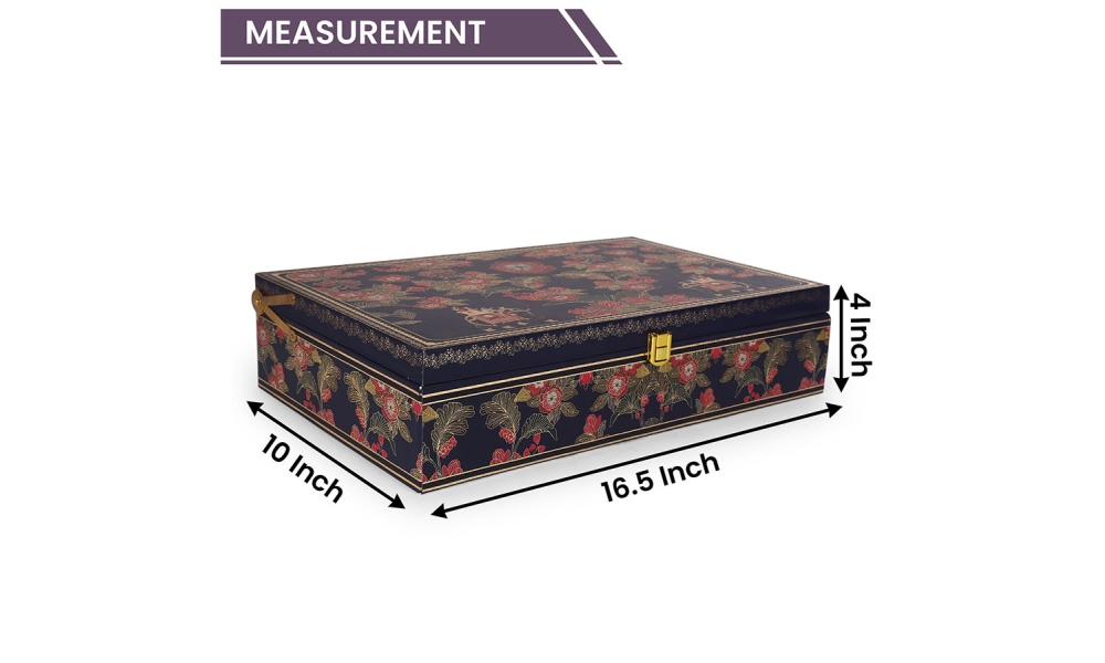 4 Jar 12 Cavity Royal Floral Dry Fruit & Chocolate Gift Box – Hi Fashion - Image 5